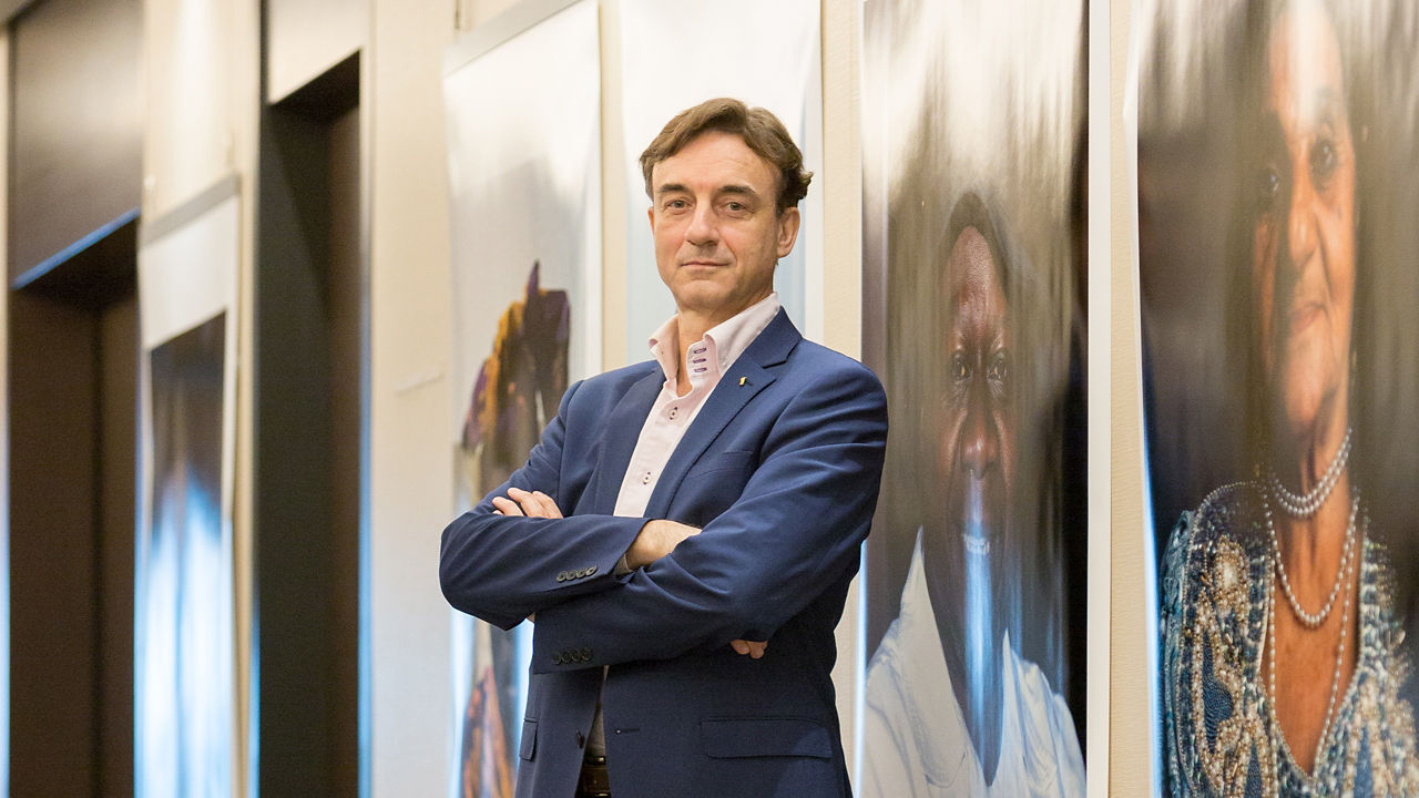 Peter Lyon posing for Photo Shoot