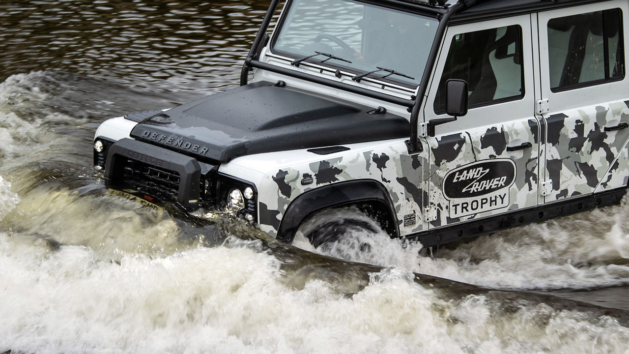 Defender Classic Goes Swimming After Off-Road 