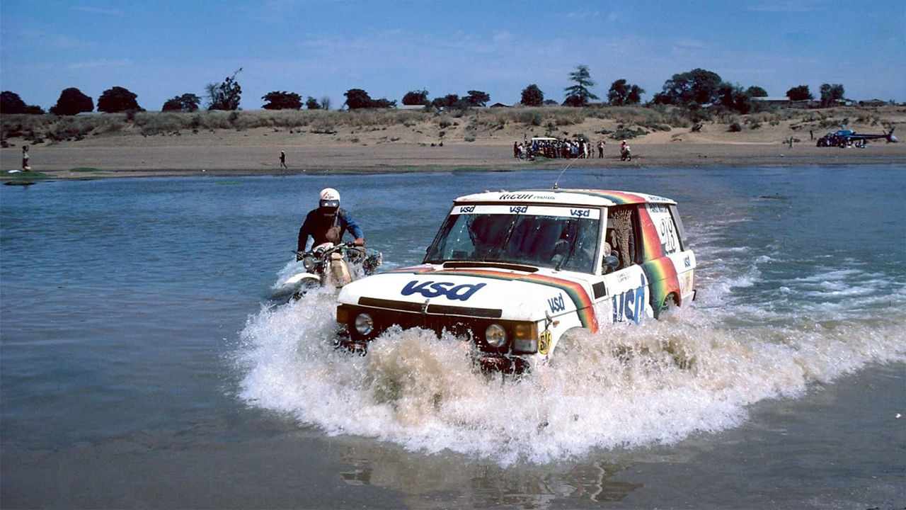 Range Rover victory in the first ever Paris Dakar Rally