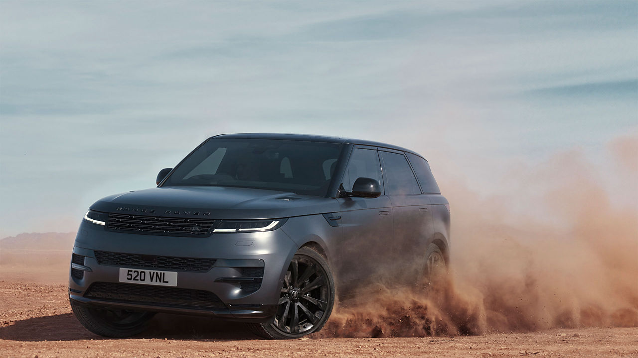 Range Rover on desert