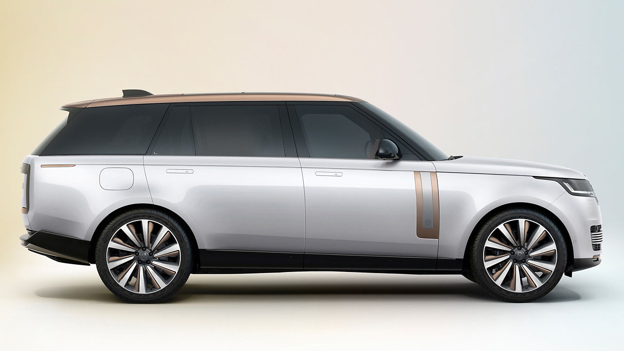 Representation of  Range Rover on gradient background