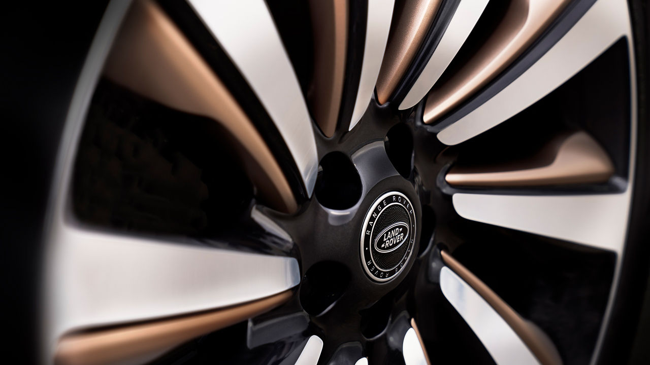 Closeup view of Car wheel 