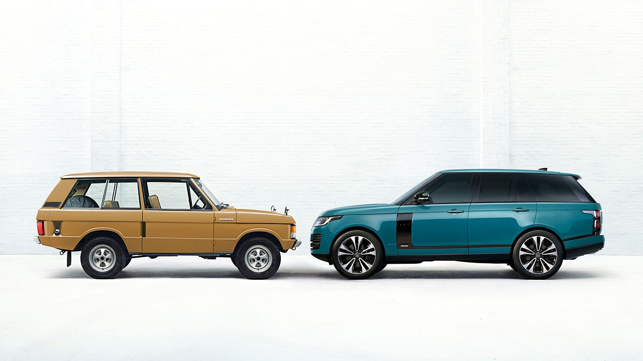 Old and new range rover