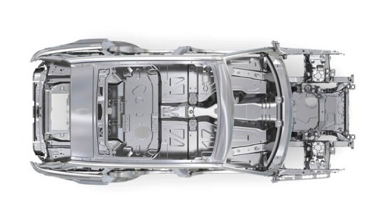 Base frame of Land Rover Vehicle