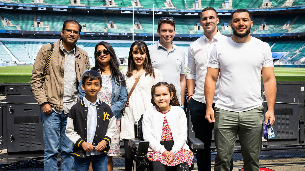 Group of people posing for a photo