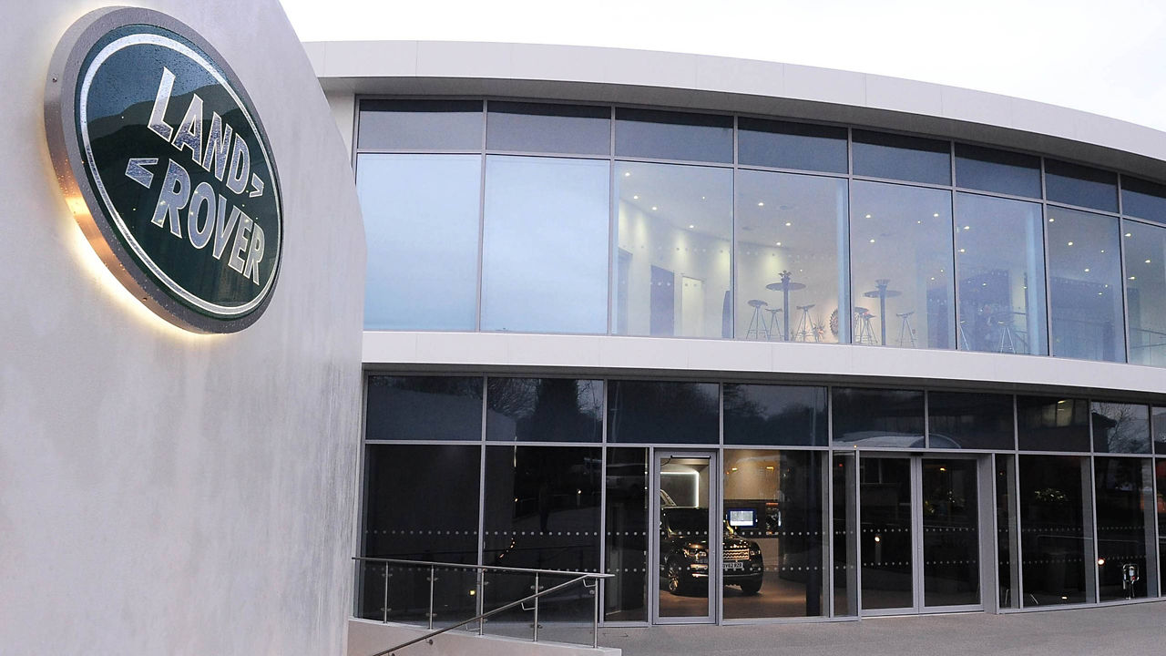 Land Rover Showroom Entrance 