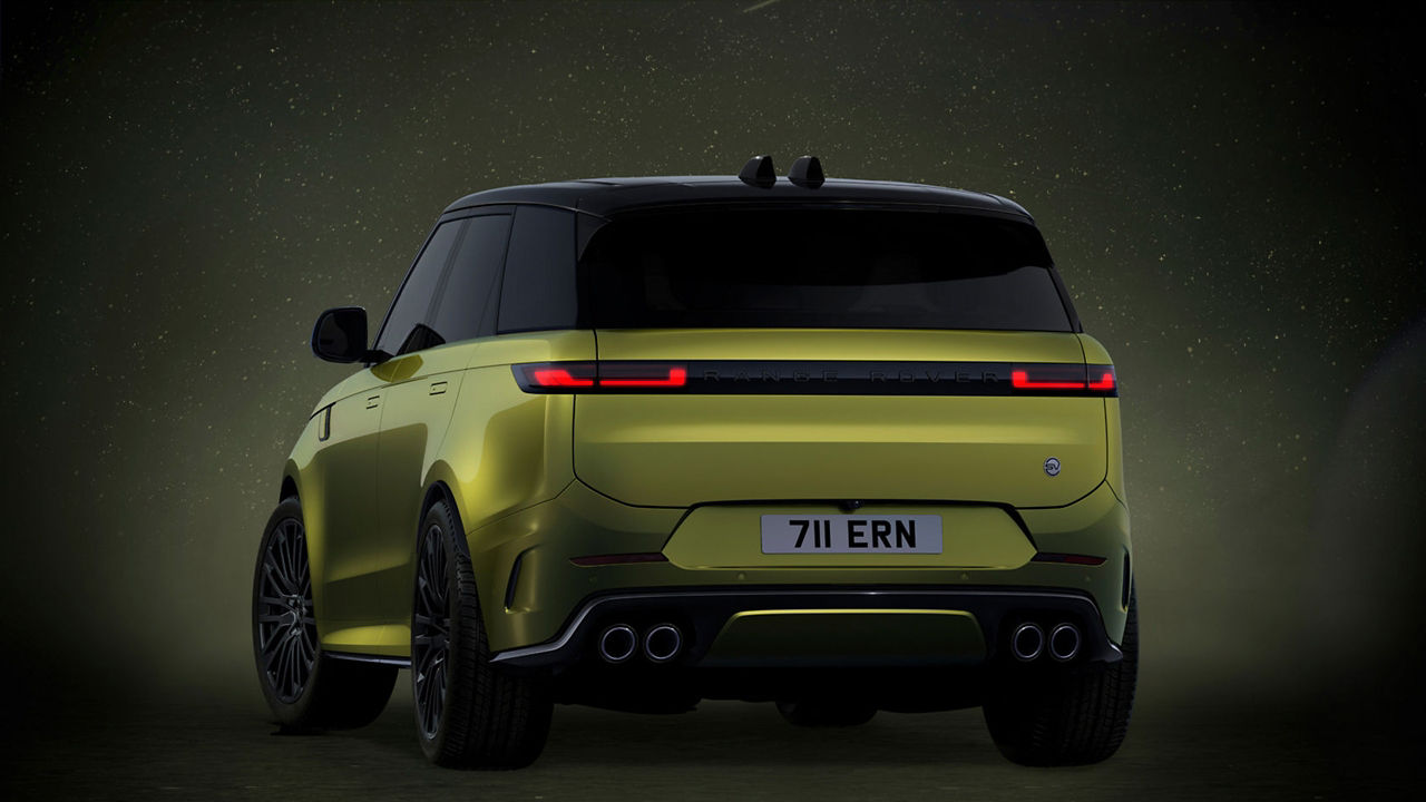 Back view of Range Rover
