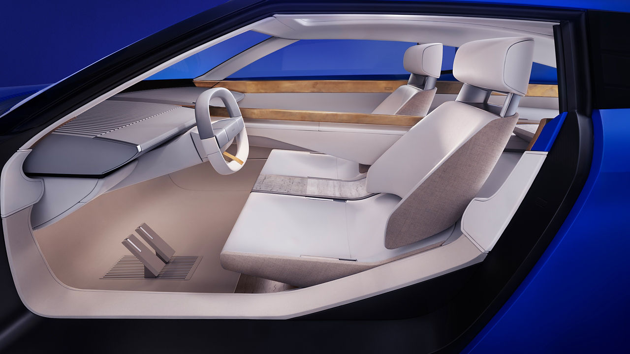 Future Jaguar Side View of Driving Seat and steering