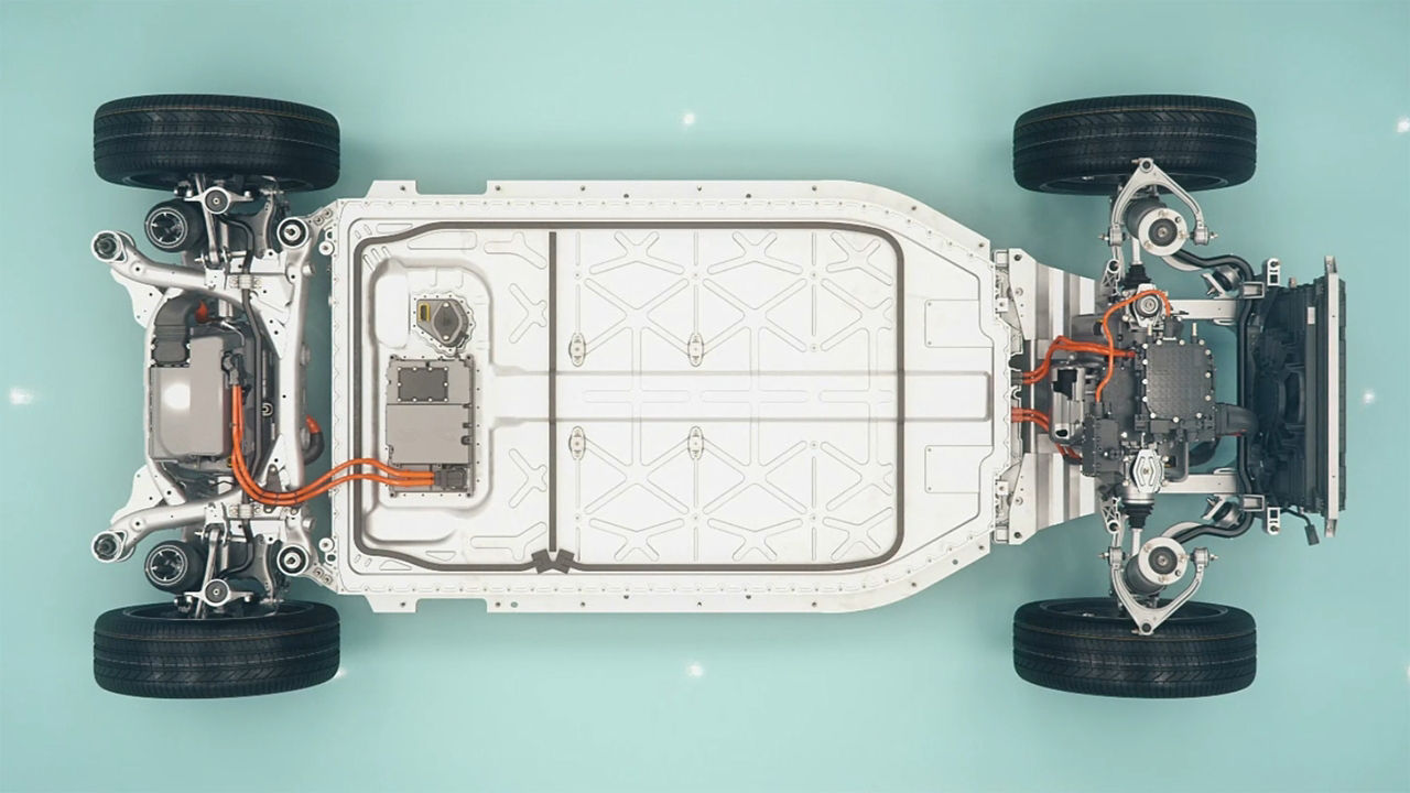 Car structure top view