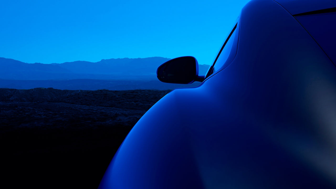 Back view of Jaguar F-Type