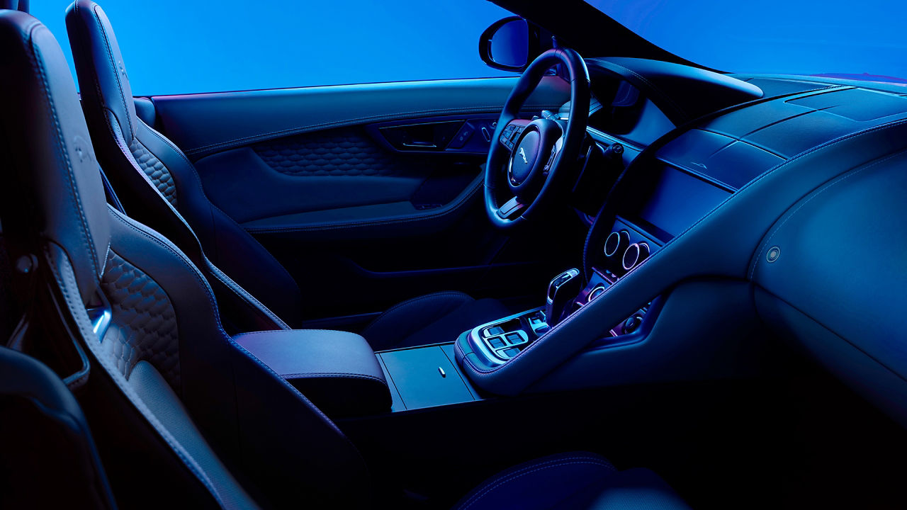 Jaguar F-Type interior and dash board