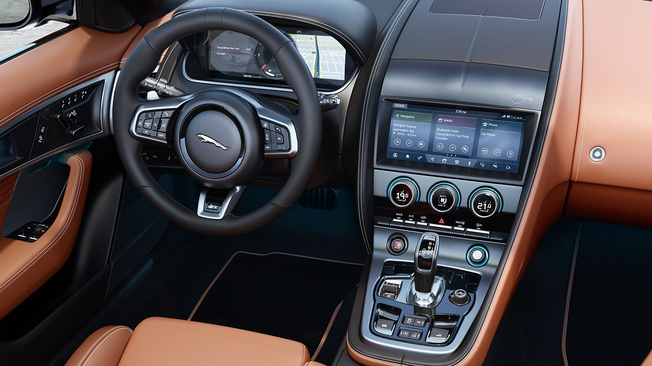 Jaguar F-TYPE InControl and interior Details 