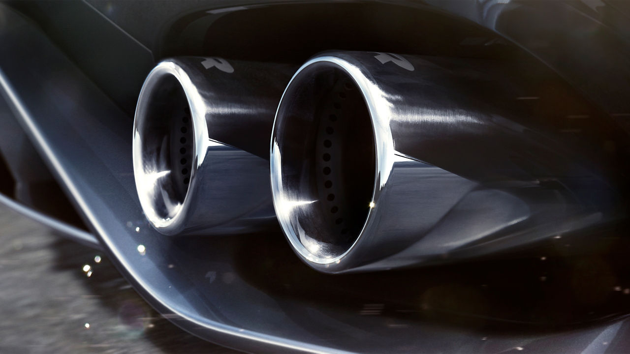 Jaguar F-TYPE double Exhaust pipe