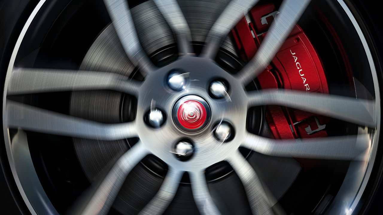 Close view of Jaguar F-TYPE Wheel