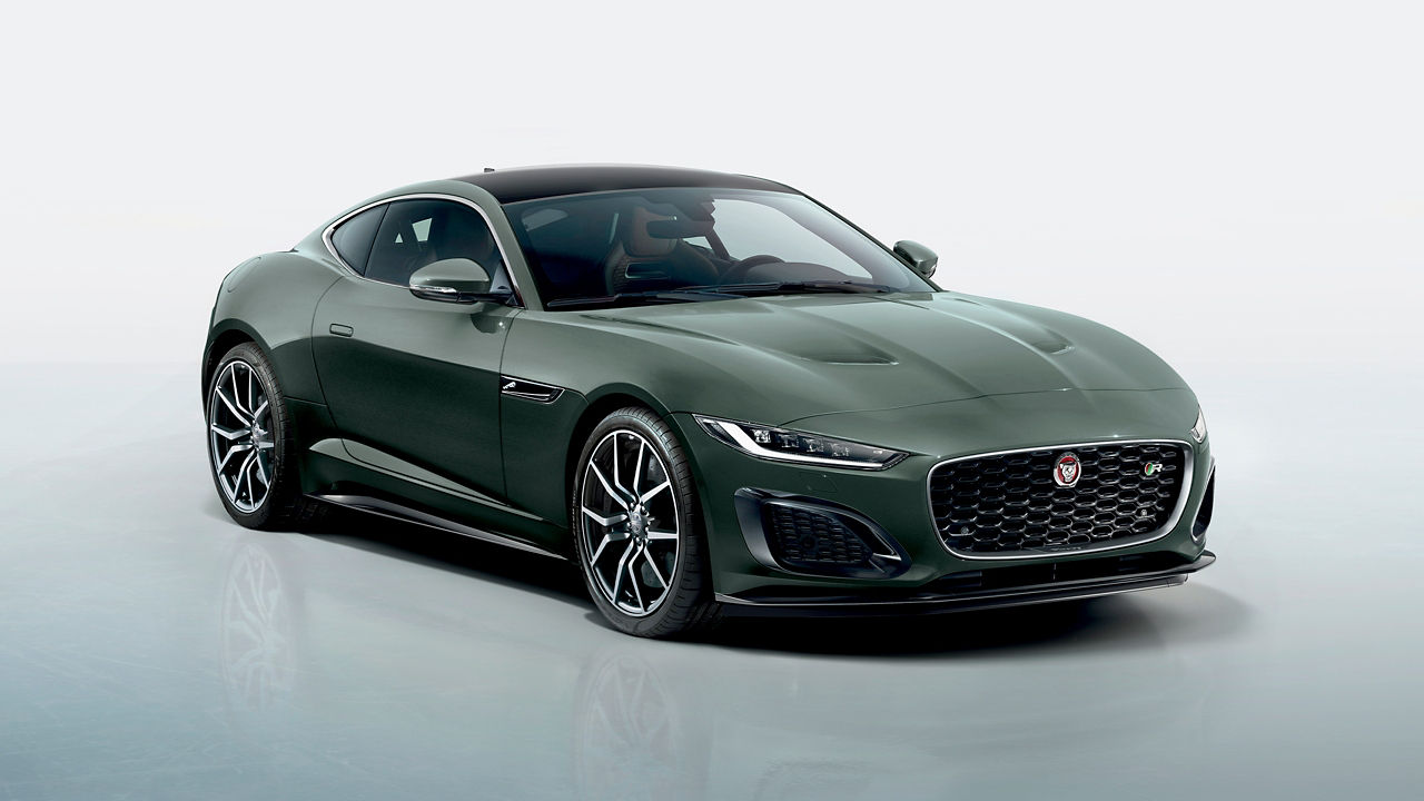 Parked Jaguar F-Type Heritage 60  