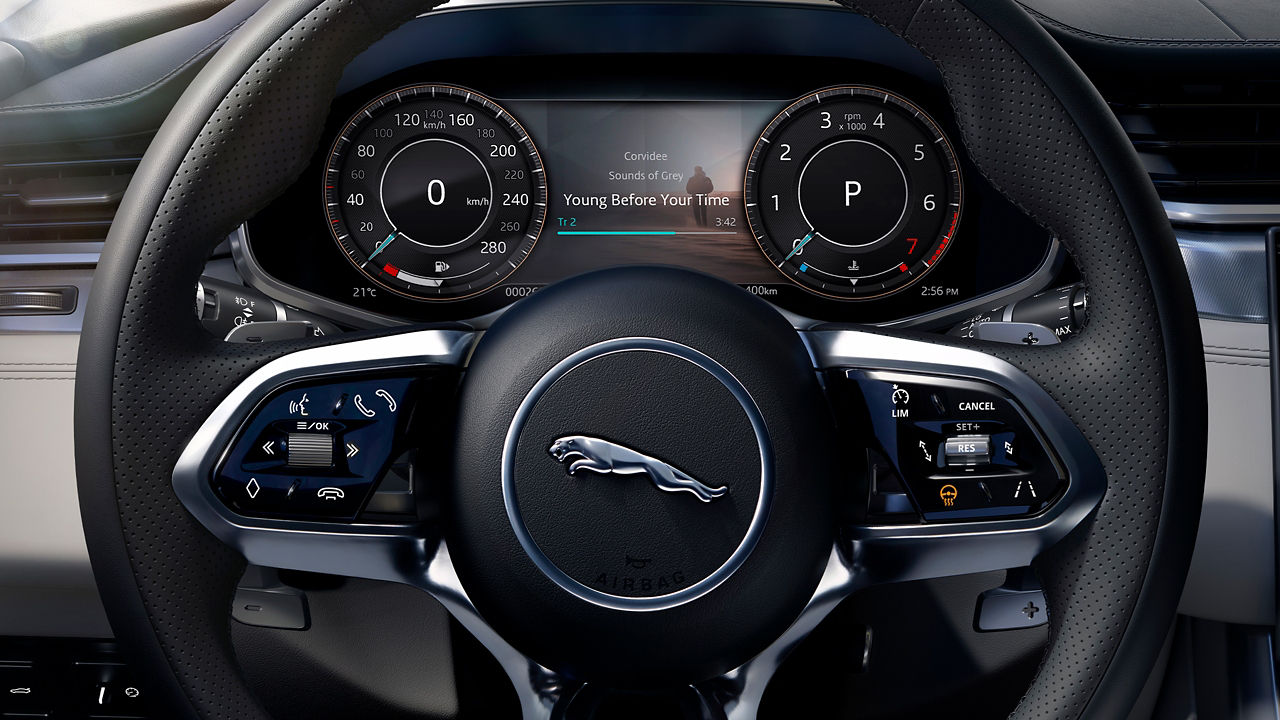 Jaguar XF steering wheel