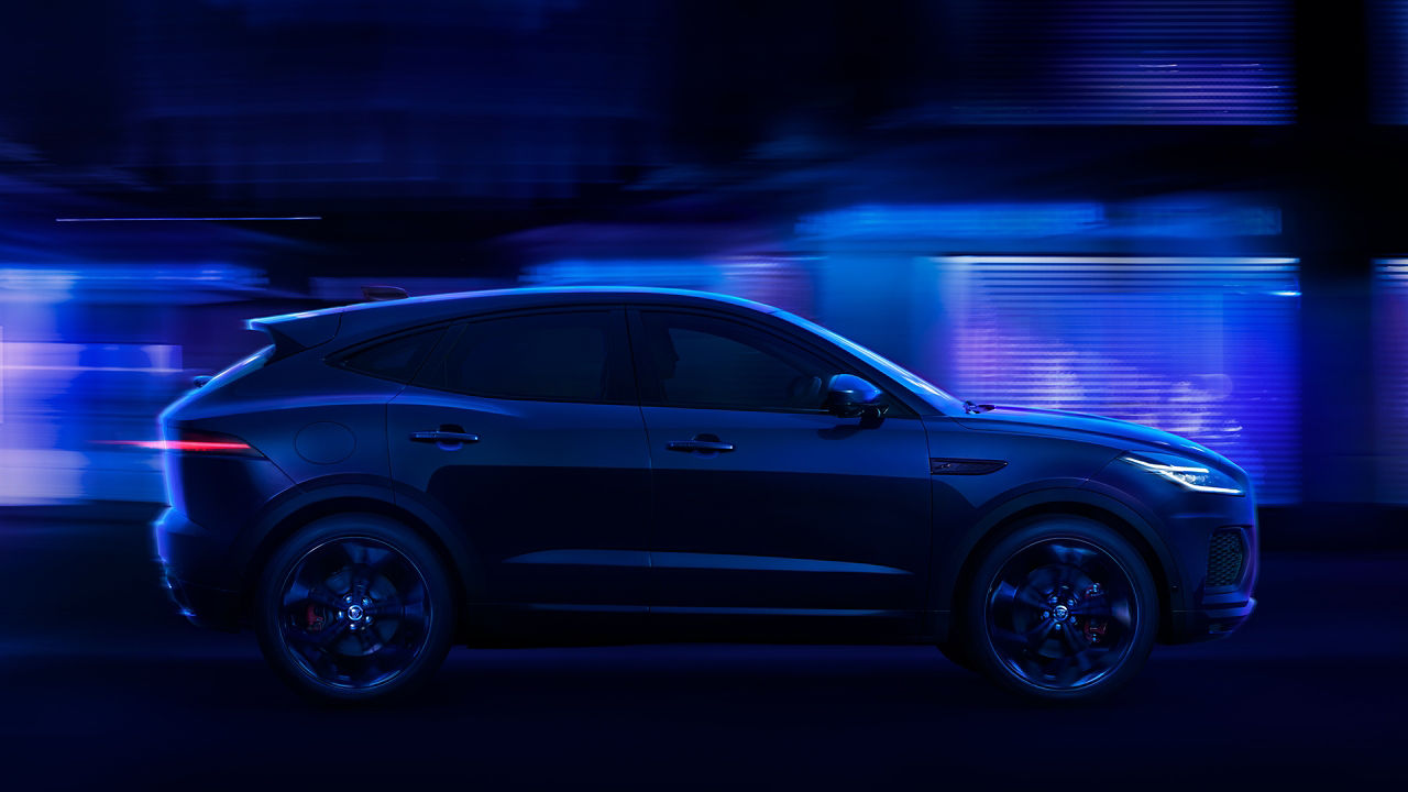 Side view of the Jaguar E-Pace