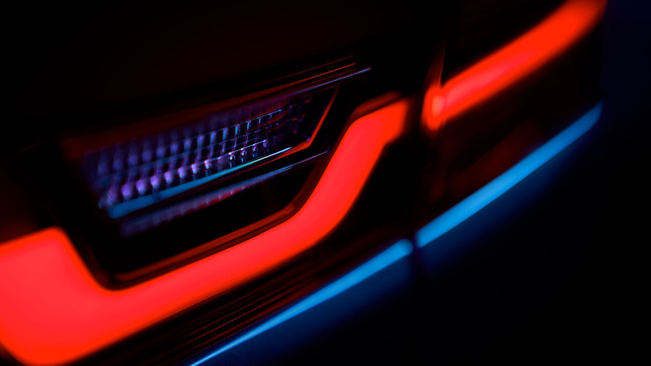 Lights view of Jaguars E-PACE