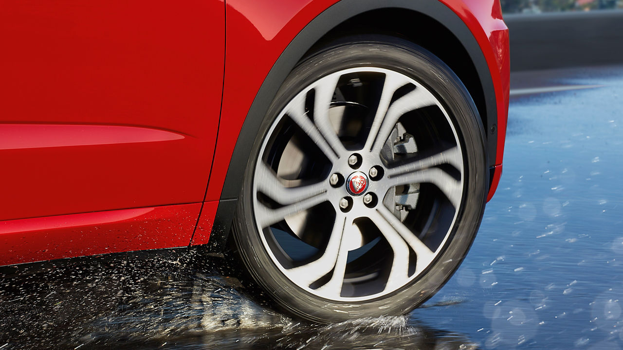 Jaguar E-Pace tire and wheel details