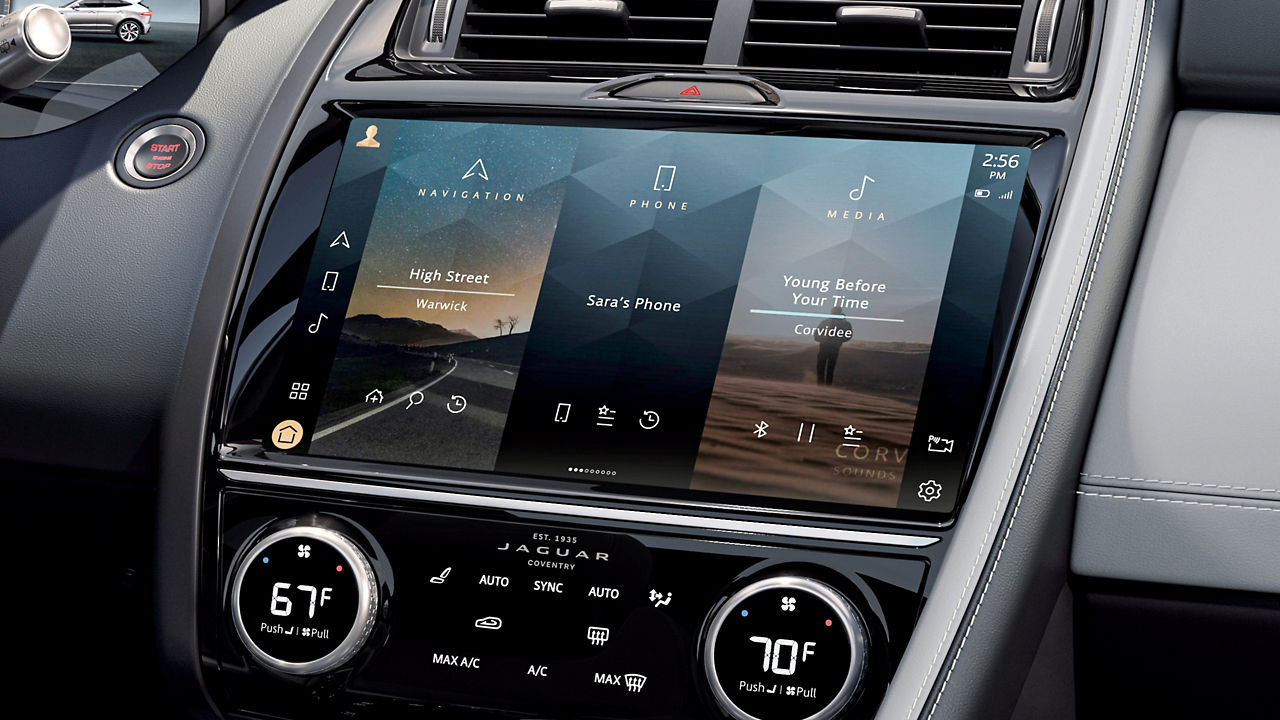 Jaguar E-Pace infotainment system