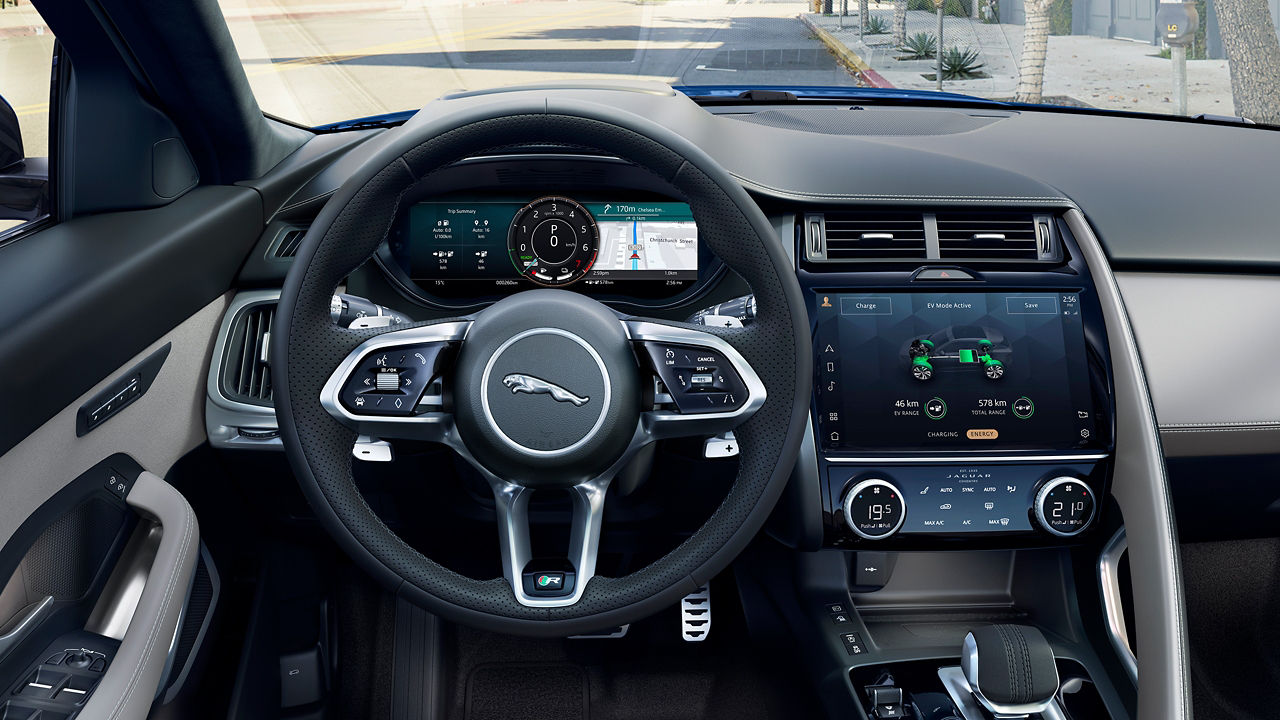 Jaguar E-Pace PHEV Care Interior Details 