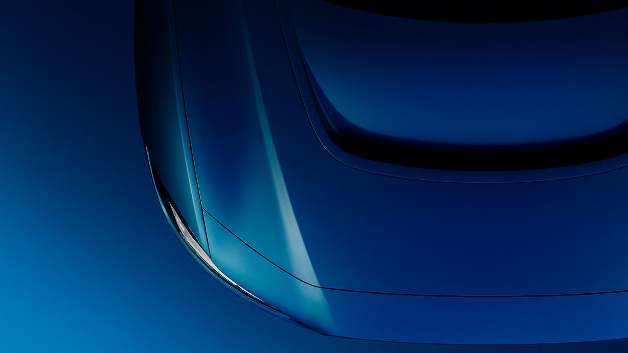 Jaguar I-Pace bonnet close up  of top view