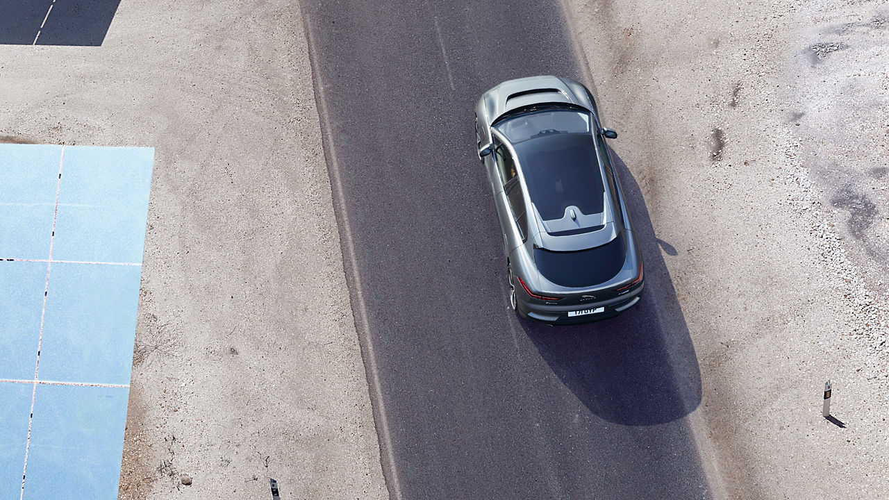 Jaguar I-PACE driving on highway road