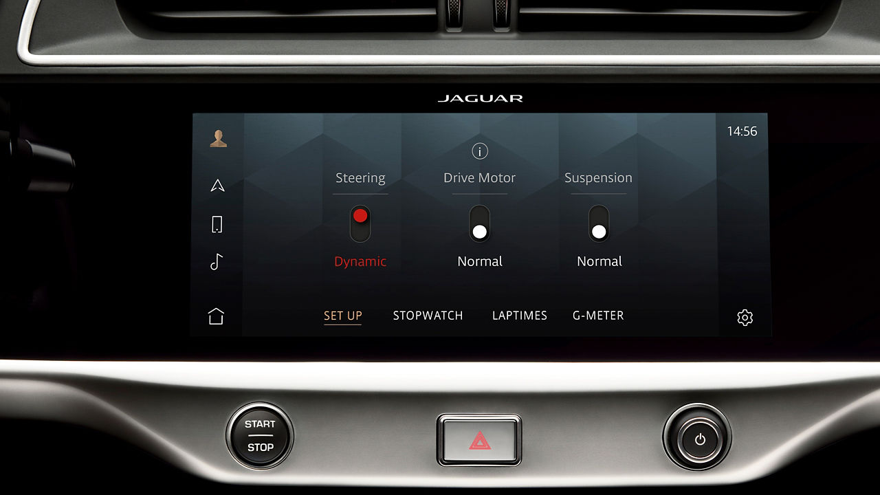 Jaguar I-PACE Close view of Infotainment