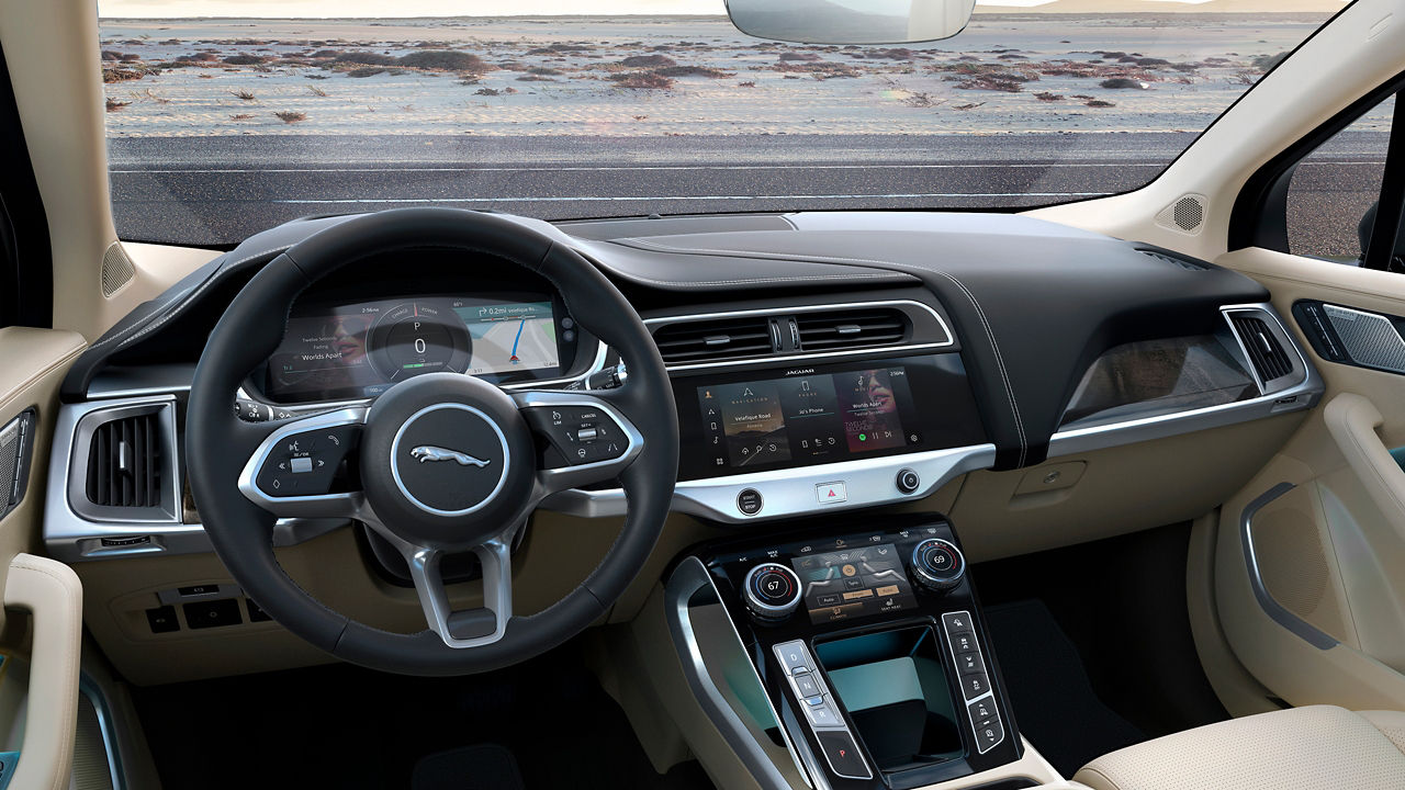 Jaguar I-PACE Interior and Dash board details