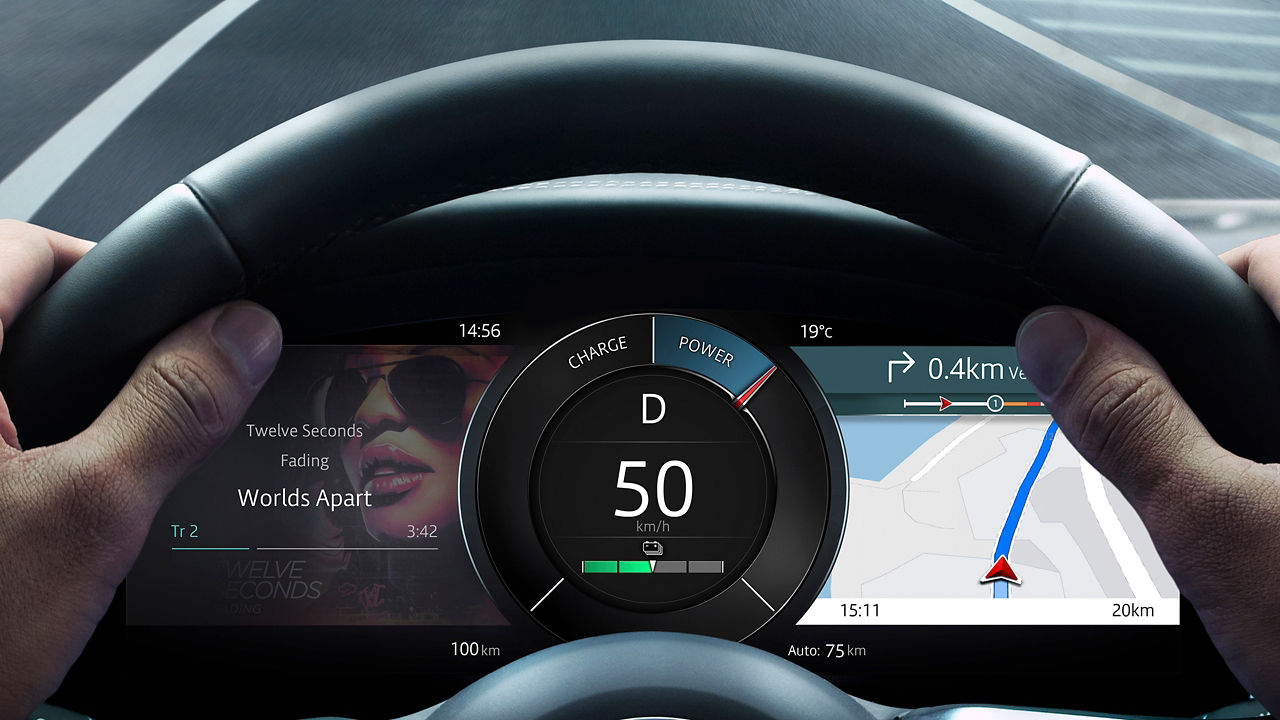 Jaguar I-Pace  speedo meter details