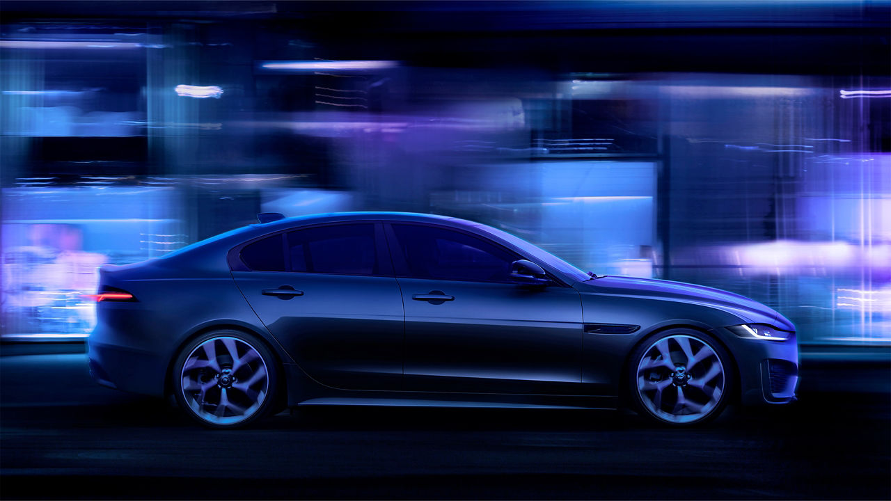 Side View of Jaguar XE