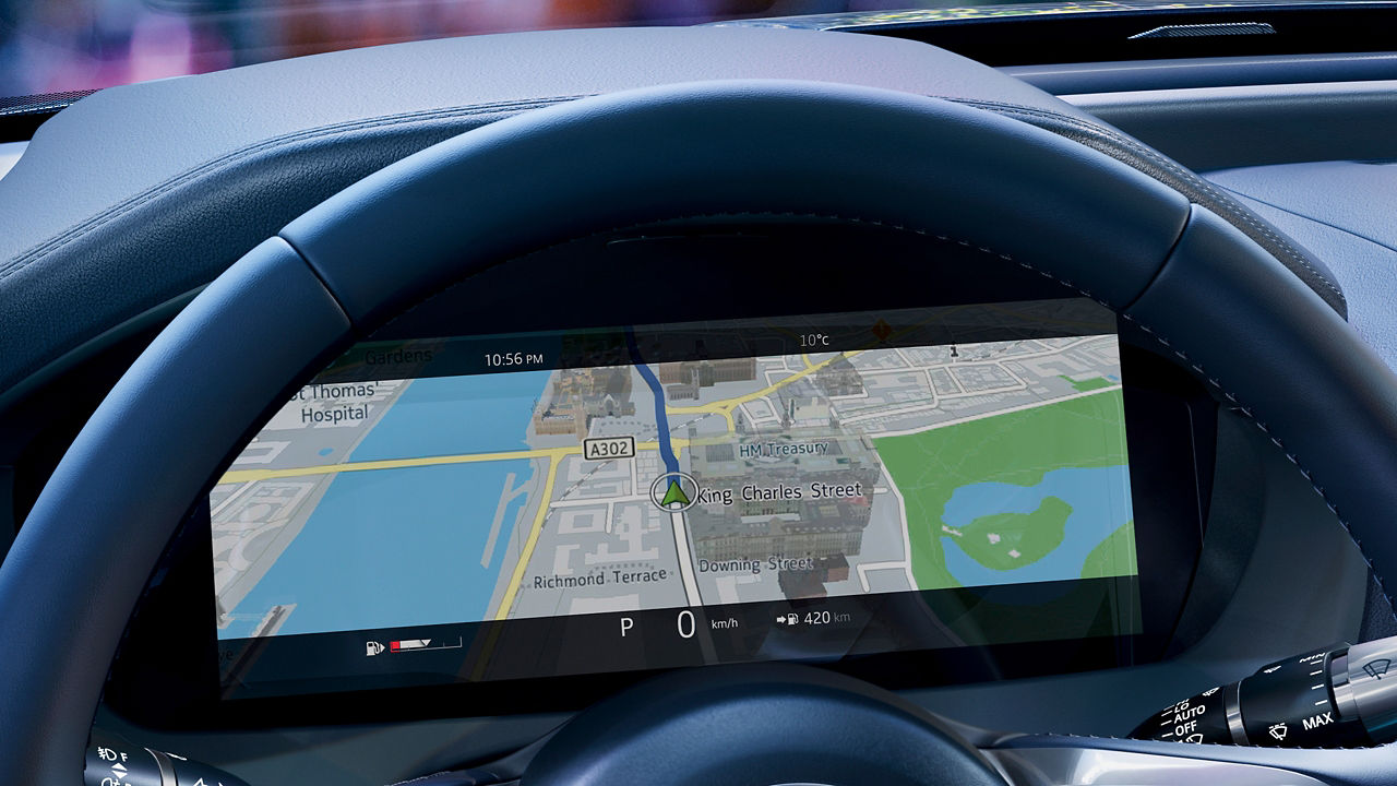 Jaguar XE Navigation screen details