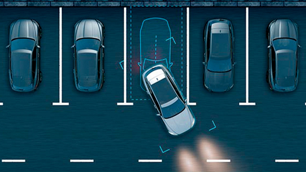 Jaguar F-Pace Park Assist Illustration
