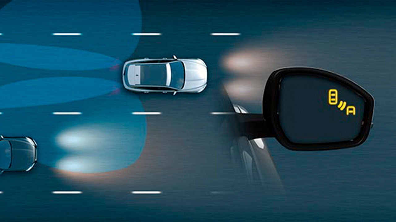 Jaguar F-Pace BLIND SPOT MONITOR Illustration