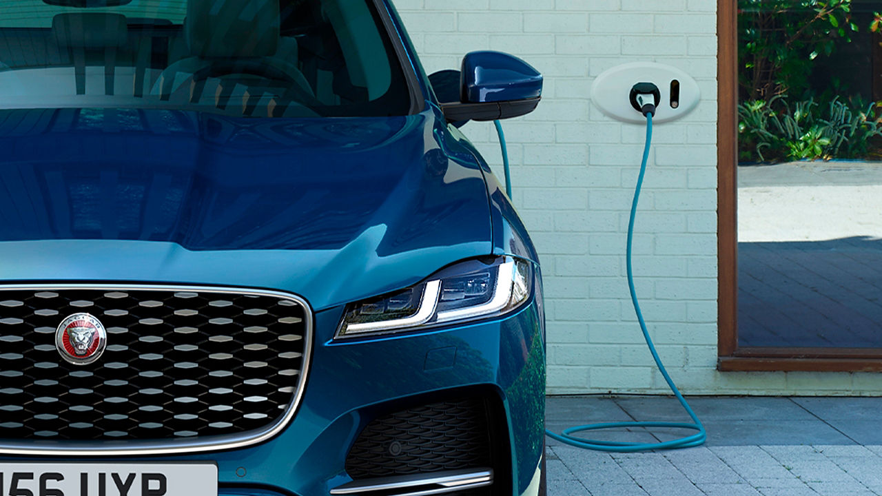 Jaguar F-Pace charging Point at home