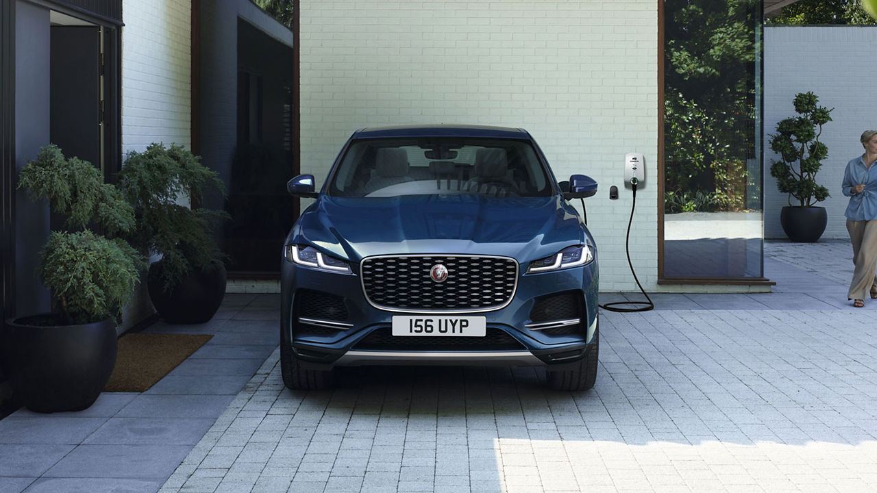 Jaguar F-Pace EV charging at home