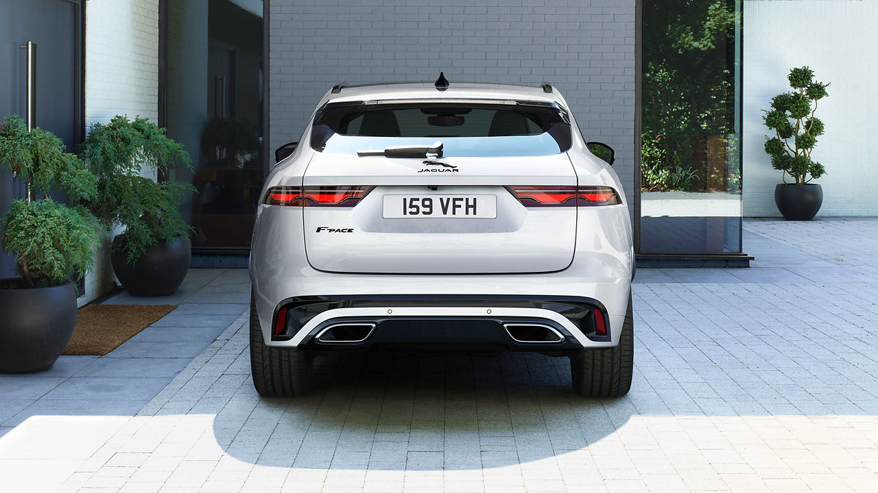 Jaguar F-Pace Parked infront of Villa