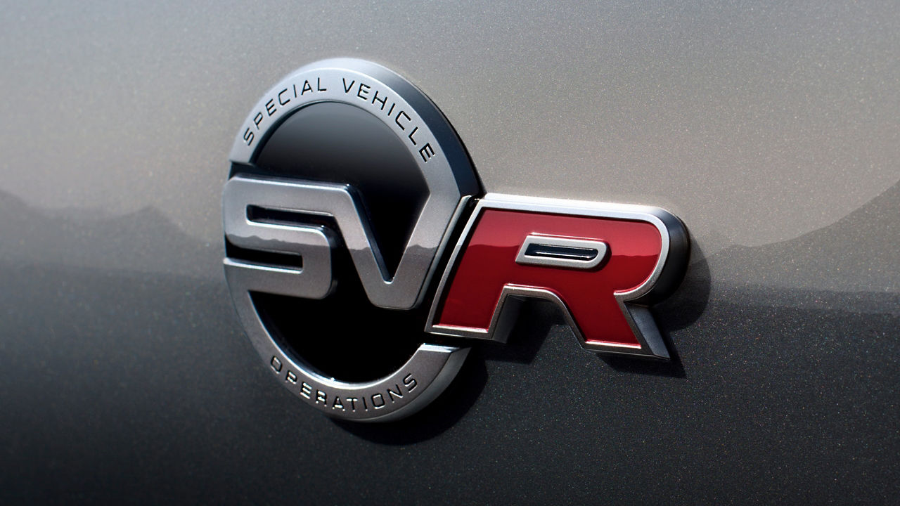 SVR Logo on Jaguar Car