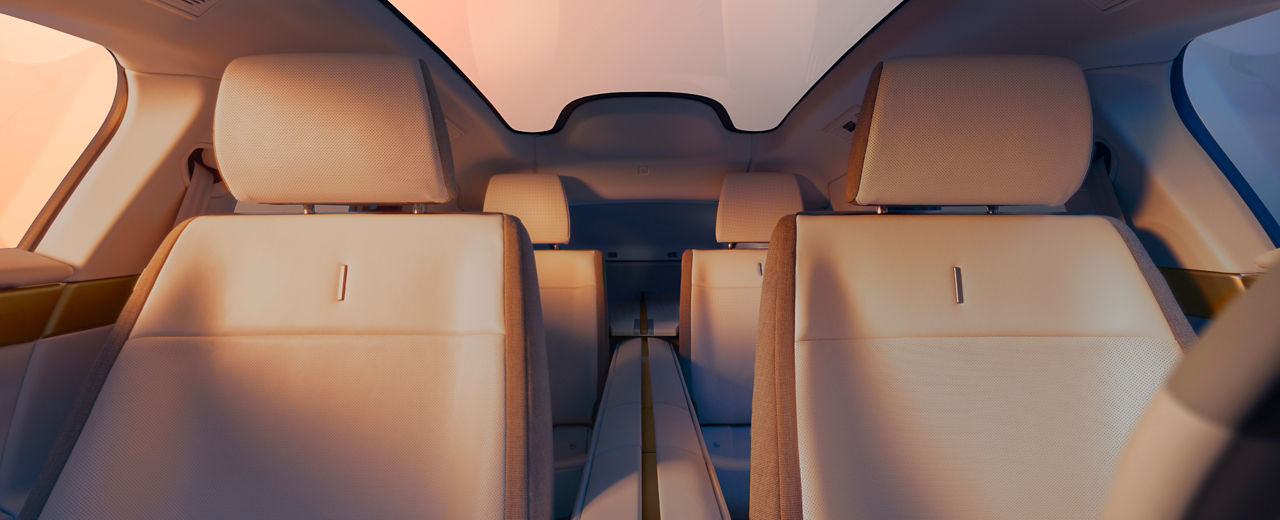 Jaguar interior front and rear seats