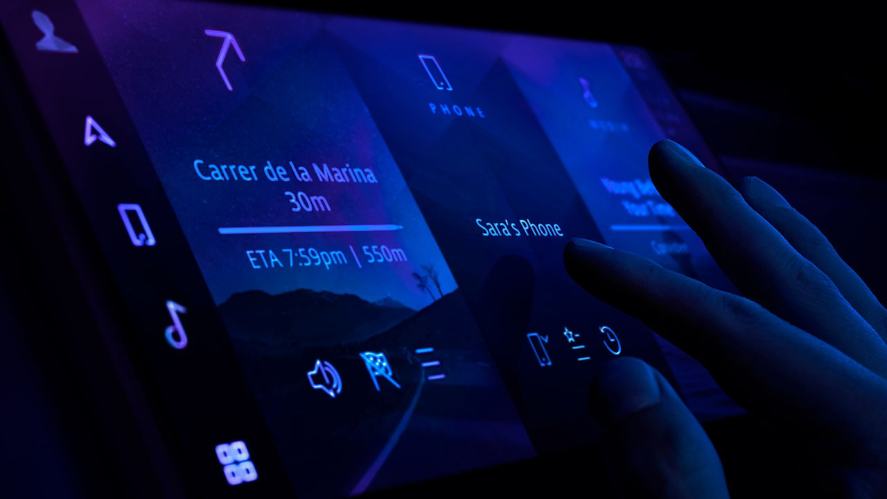 Jaguar XCL Navigation Screen