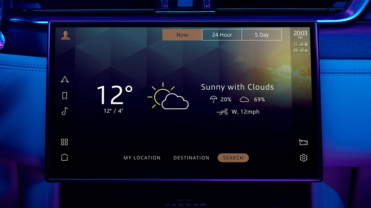 JDX car screen display