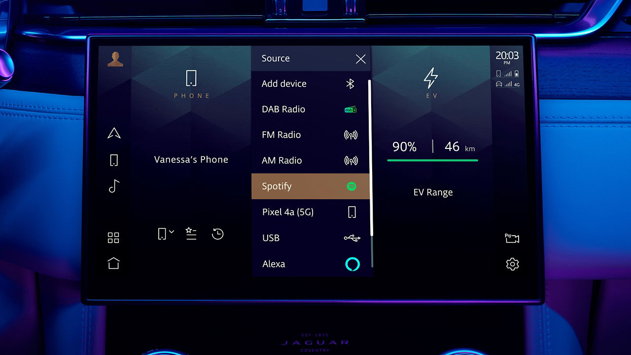 JDX car screen display