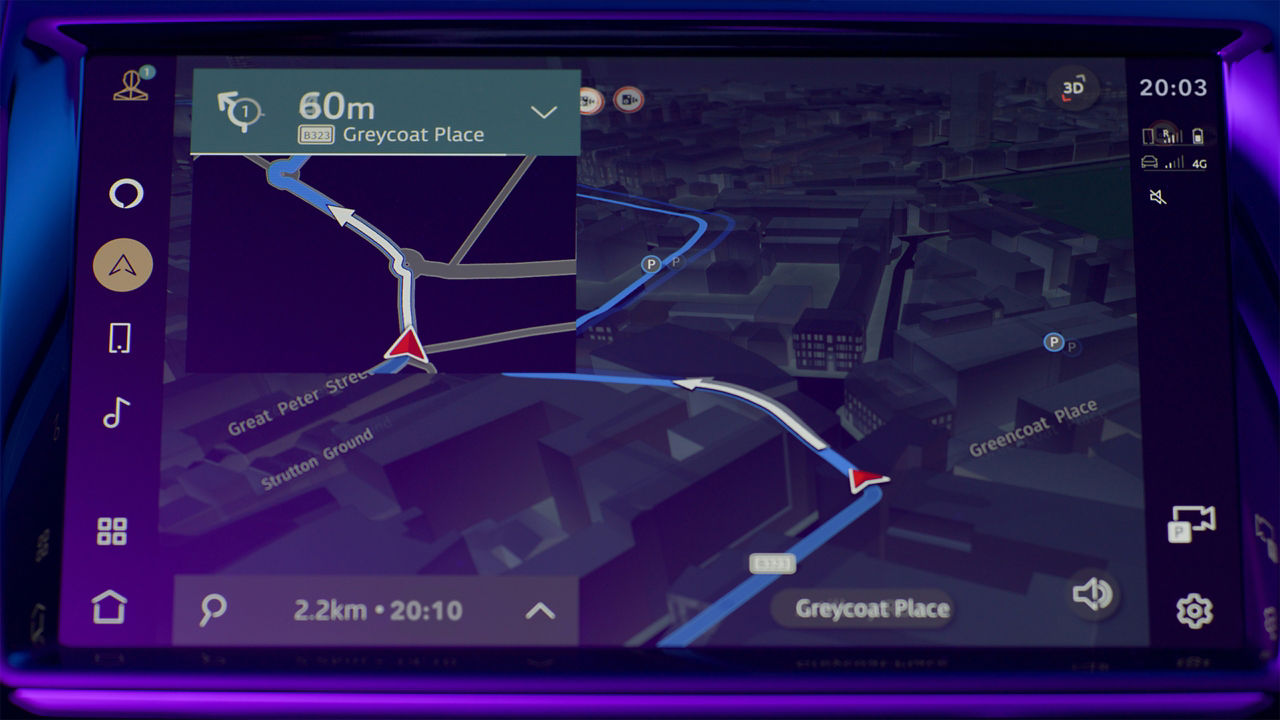 JDX car map display