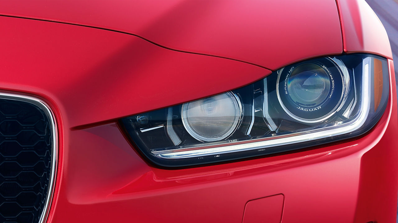 Jaguar XE  Close-up View of Grill