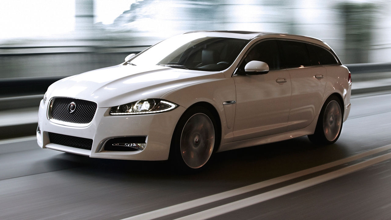 Jaguar XFS Moving on the road