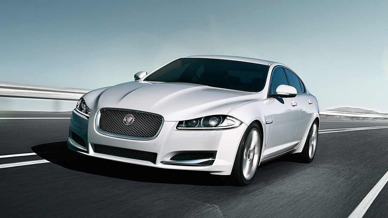 Jaguar XF Running On the Road