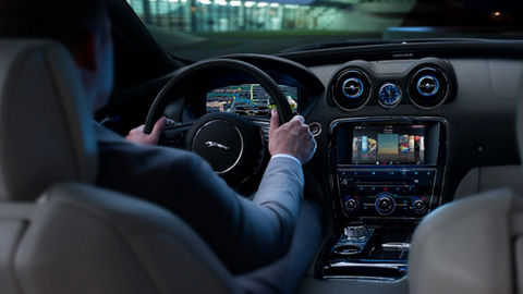Jaguar XJ interior view