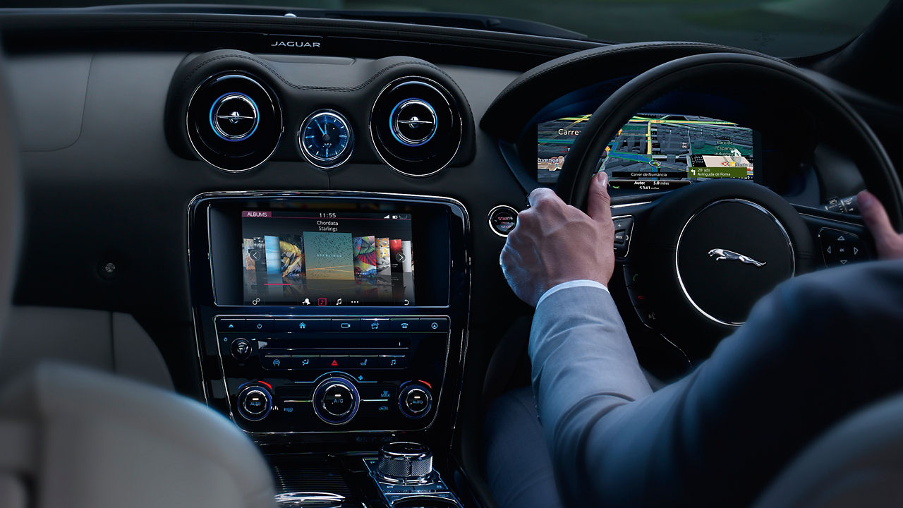 Jaguar XJ interior view