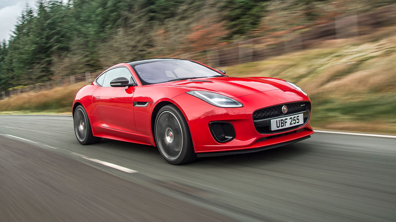 Jaguar F-Type Running On Road