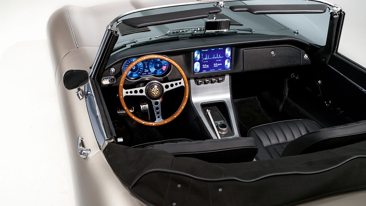 Jaguar Classic E-Type Zero production interior view